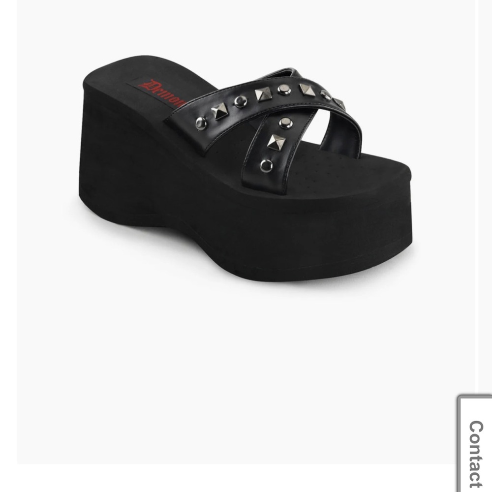 Demonia high platform back sandal